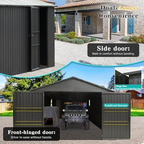 Extra Large Metal Garage Shed — photo 4