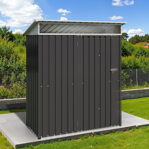 Dark gray steel tool storage house