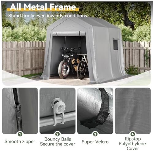 Six by eight foot portable motorcycle tent — photo 3