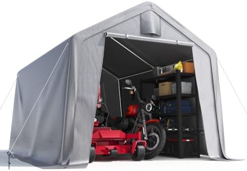 Portable Storage Shelter with Roll Up Door