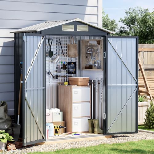 Night blue five foot storage shed