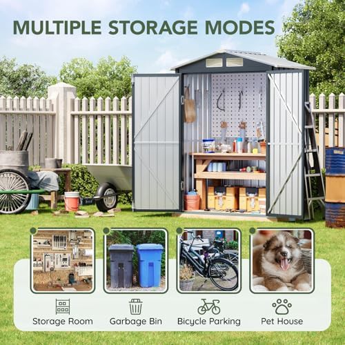 Night blue five foot storage shed — photo 3