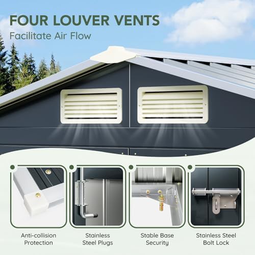 Night blue five foot storage shed — photo 5