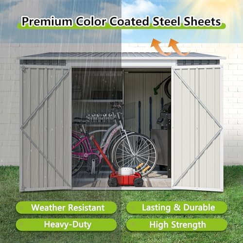 Metal lean to shed with floor frame — photo 5