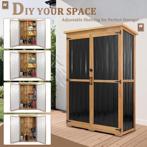 Large Forty Six Inch Outdoor Storage Cabinet — photo 4
