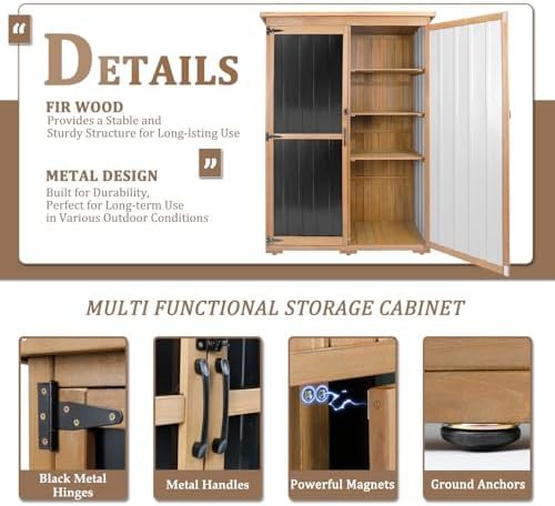 Large Forty Six Inch Outdoor Storage Cabinet — photo 5