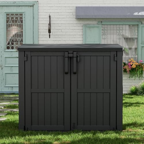 Horizontal Resin Garden Storage Box with Lid — photo 3