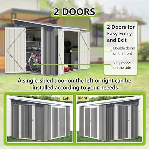 Metal Lean To Shed with Floor Frame — photo 4