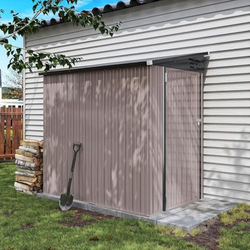 Lean to metal shed with sloped roof — photo 5