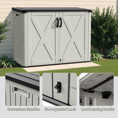 Horizontal resin UV resistant storage cabinet — photo 3