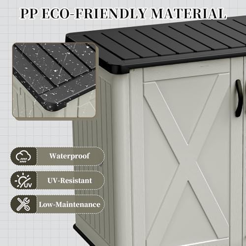 Horizontal resin UV resistant storage cabinet — photo 4