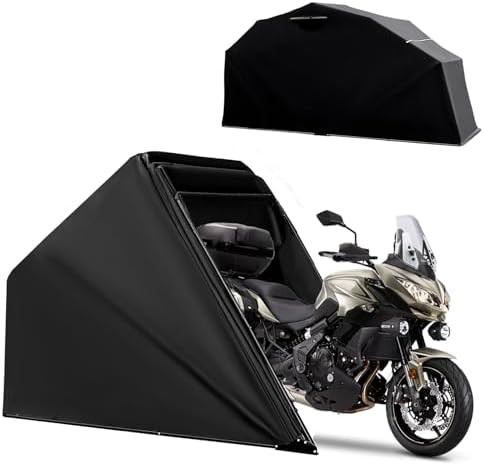 Galvanized steel motorcycle garage tent