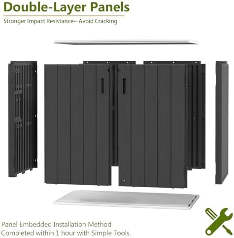Black lockable resin outdoor storage cabinet — photo 5