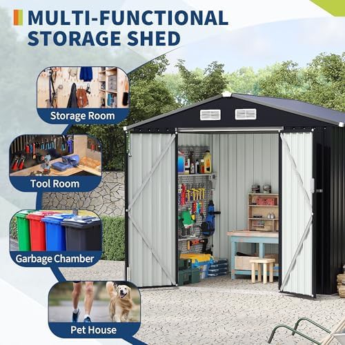 Metal Garden Shed for Lawn Mowers — photo 3