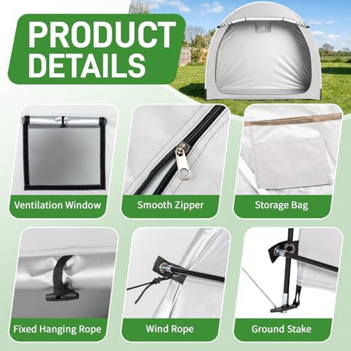 Portable bicycle storage tent for camping — photo 4