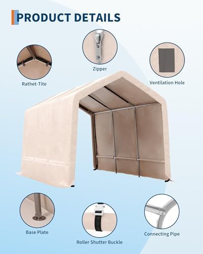 Portable waterproof carport and storage shelter — photo 5