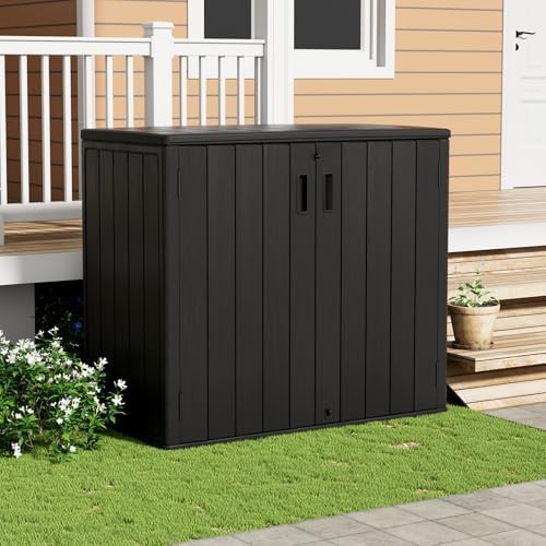 Black double wall horizontal bike shed — photo 5