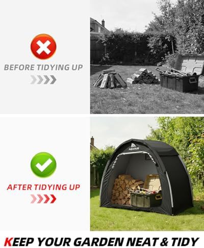 Portable bike storage tent with cover — photo 3