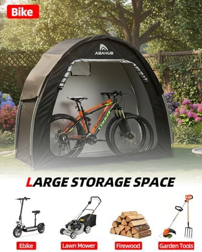 Portable bike storage tent with cover — photo 4