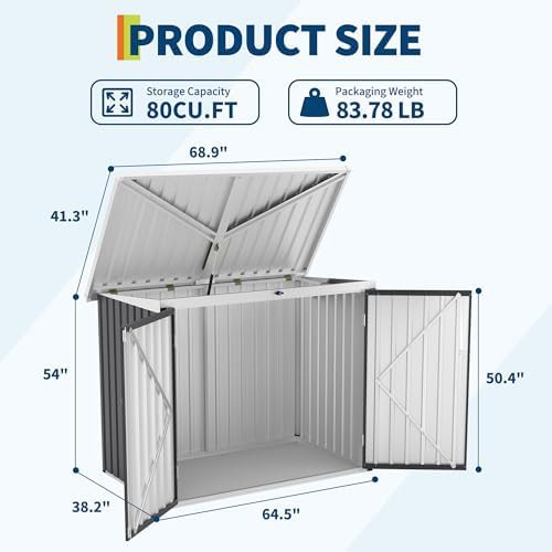 Galvanized steel trash can storage cabinet — photo 4