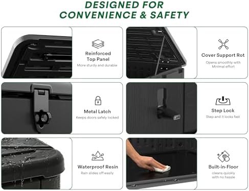 Horizontal waterproof cabinet for trash cans — photo 3