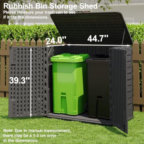 Horizontal waterproof cabinet for trash cans — photo 4