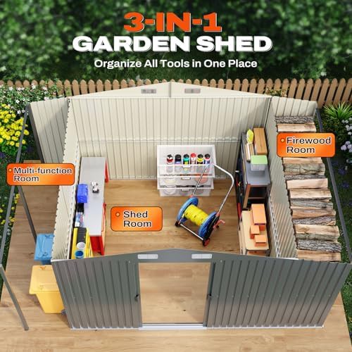 Metal Garage Workshop with Side Lean To — photo 3