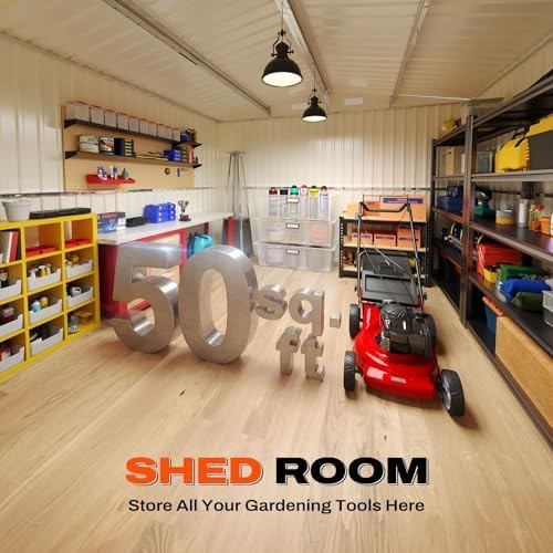 Metal Garage Workshop with Side Lean To — photo 4