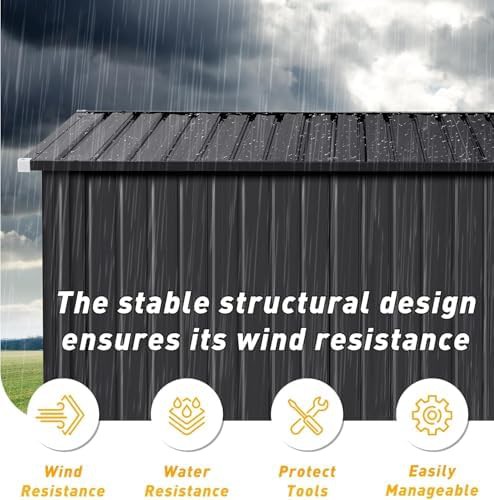 Weatherproof lean to shed with triple doors — photo 5