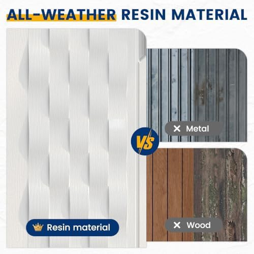 Vertical White Resin Outdoor Cabinet — photo 3