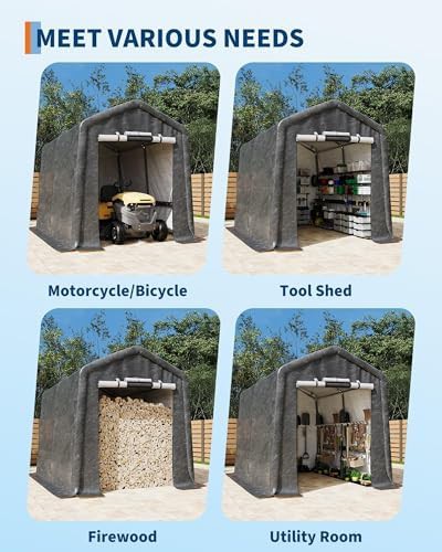 Portable carport and equipment storage shelter — photo 4