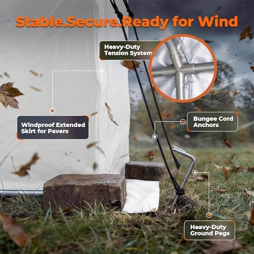 Silver oxford fabric bike storage tent — photo 4