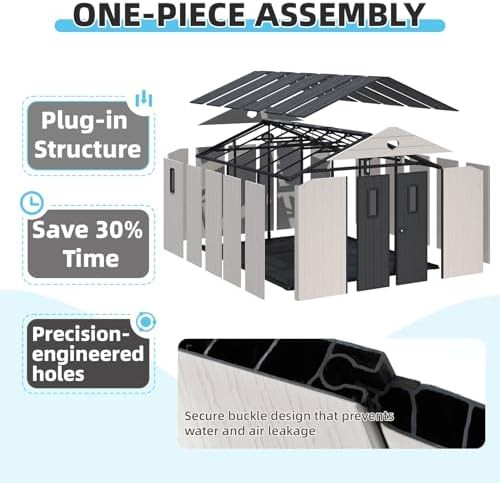 Large Resin Outdoor Shed 10x12 — photo 3