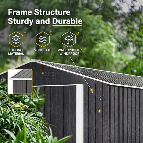 Ten by Ten Foot Square Storage Shed — photo 4