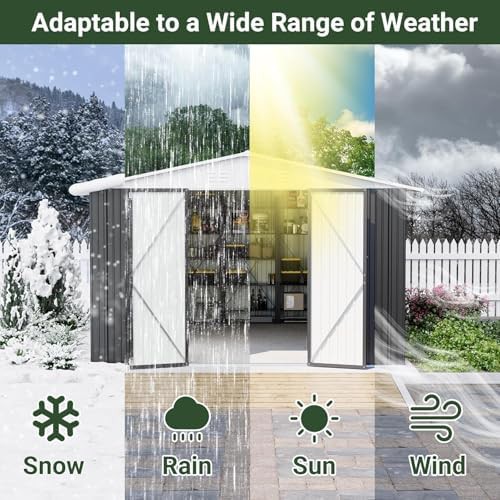 Ten by twelve foot metal shed with updated frame — photo 3