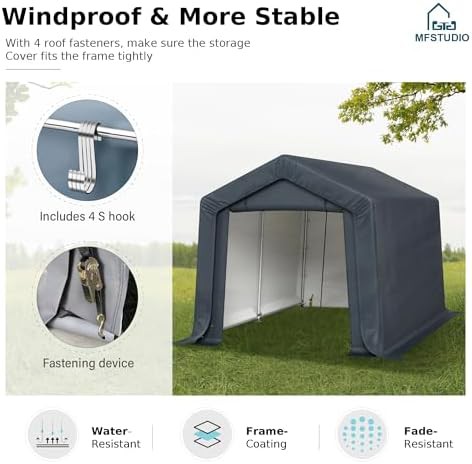 Portable motorcycle carport and garage tent — photo 5