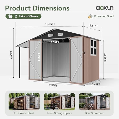 Large lean-to shed with gazebo extension — photo 3