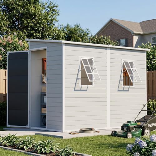 Resin storage shed with openable windows — photo 3