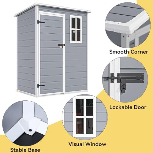 Compact waterproof resin tool shed — photo 3