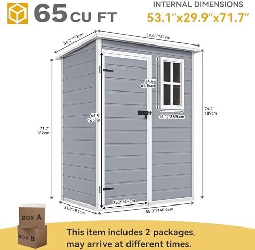 Compact waterproof resin tool shed — photo 5
