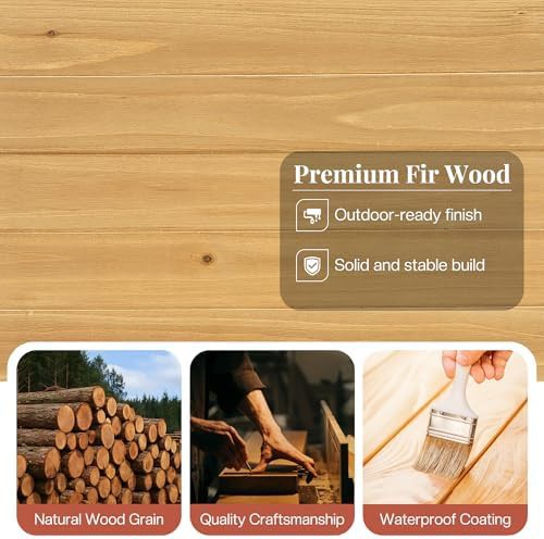 Solid Wood Sloped Roof Storage Cabinet — photo 3