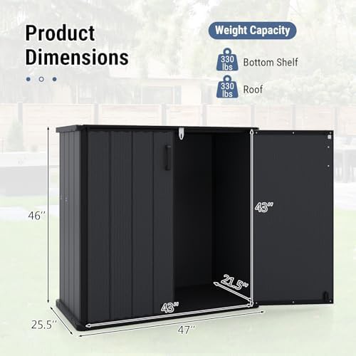 Lockable garden tool storage cabinet — photo 5