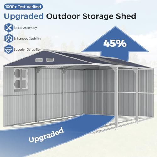 Ten by Sixteen Foot Metal Storage Shed — photo 5