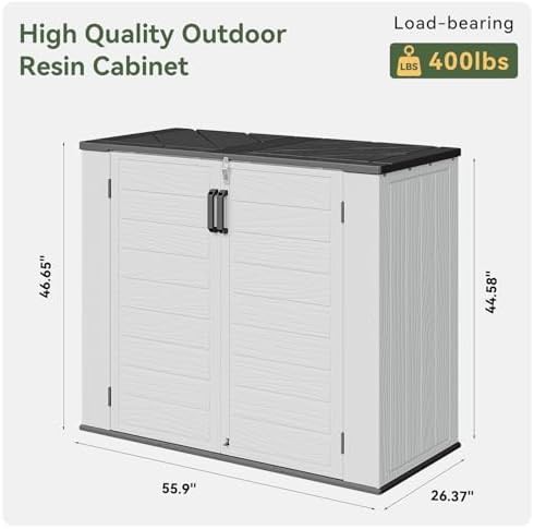 White horizontal resin storage box — photo 4