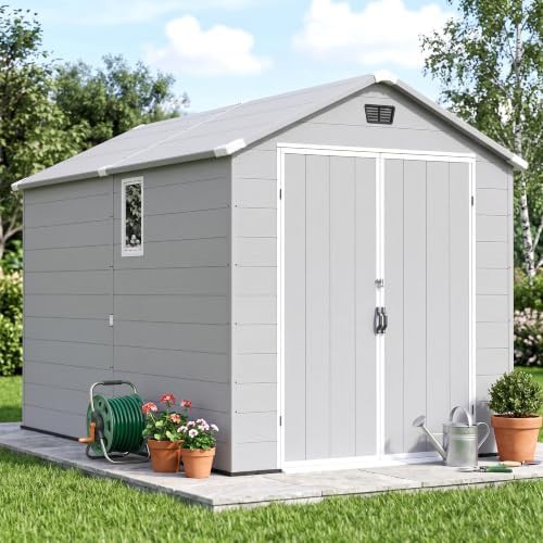 Large six by ten plastic storage shed