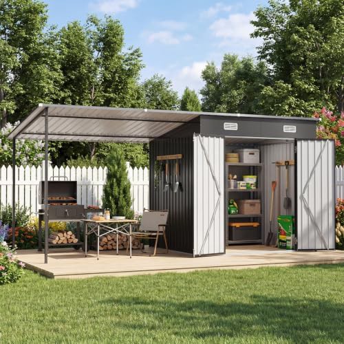 Seven by six foot shed and gazebo combo