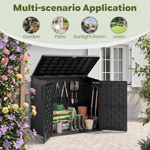 Horizontal resin outdoor storage box 36 cu ft — photo 3