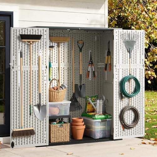 White and grey vertical resin shed — photo 3