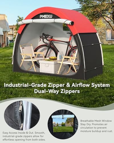 Portable Fabric Bike Tent with Rain Cover — photo 4