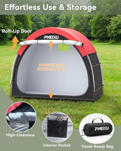 Portable Fabric Bike Tent with Rain Cover — photo 5